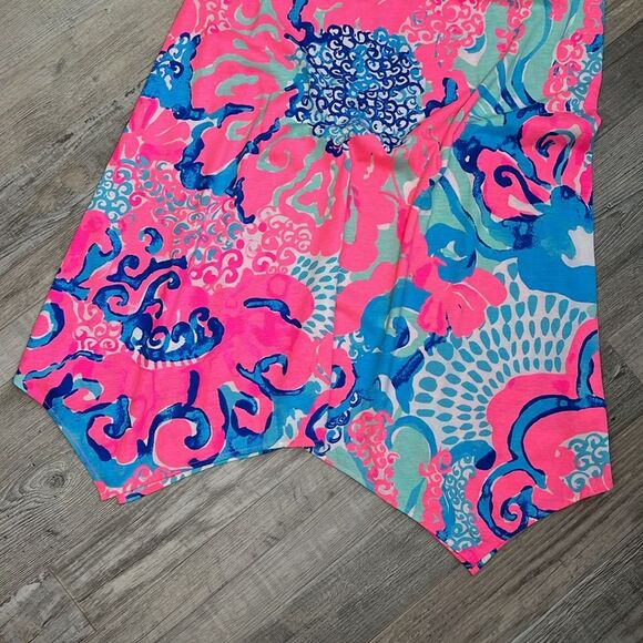 Lilly Pulitzer Coral Reef I’m So Jelly Melle Trapeze Tank Swing Dress - Picture 12 of 14